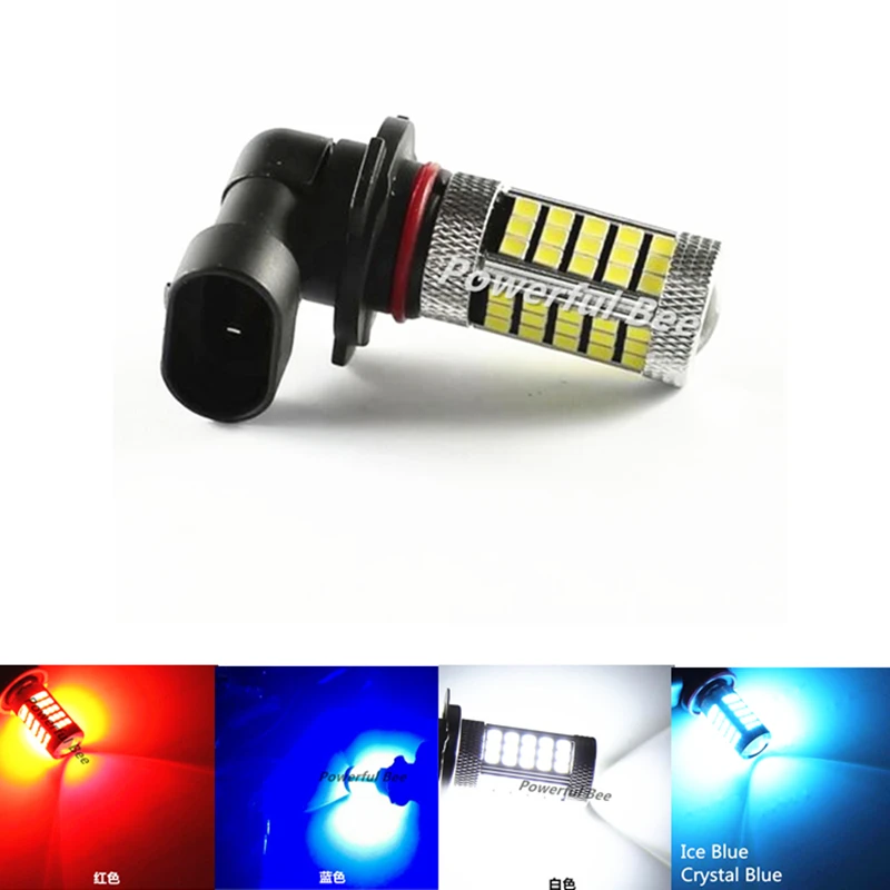 2 x HB4/9006 HB3/9005 66SMD Автомобильный светодиодный противотуманный фонарь белого и