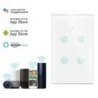 Tuya WiFii + Bluetooth умный светильник стекло Панель сенсорный выключатель Сенсор 