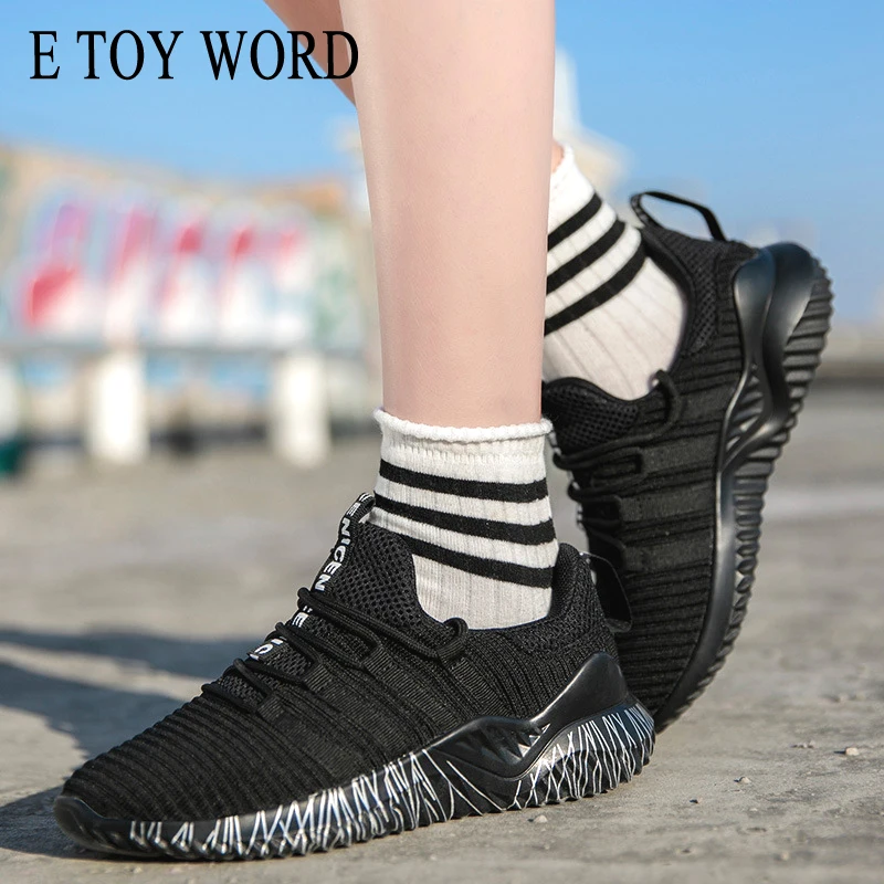 E TOY WORD 2020 весенне-осенние женские кроссовки на летящей платформе повседневные