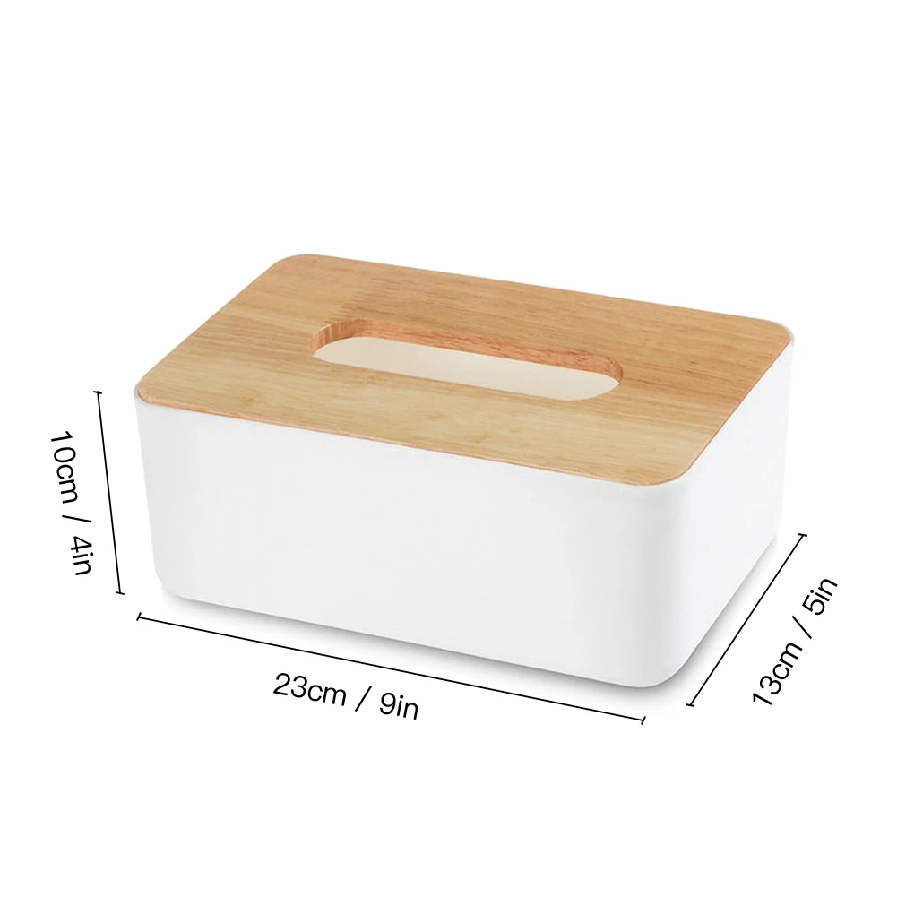 

SALE Tissue Box Modern Wooden Cover Paper with Oak Home Car Napkins Case Home Organizer Decoration Tools Plastic Dropshipping