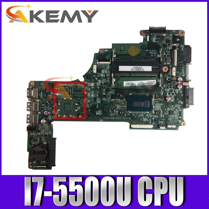 

AKEMY A000393960 для toshiba Satellite S55 S55-C S55-C5274 DABLQMB16B0 материнская плата портативного компьютера с I7-5500U на борту