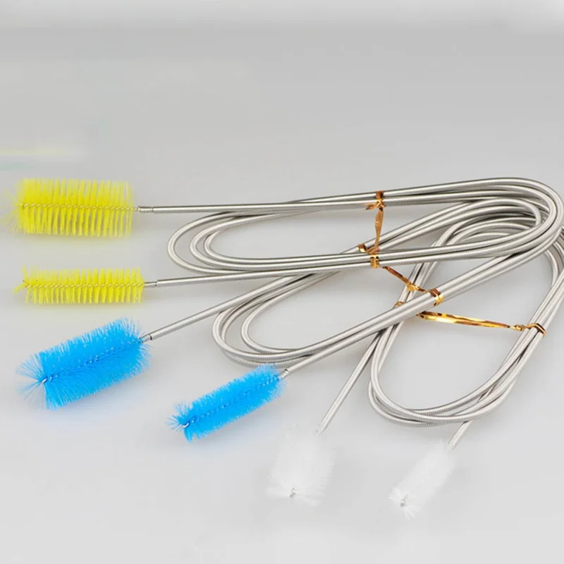 

Durable Flexible Double Ended Hose Brush for Cleaning Aquarium Fish Tank Stainless Steel Cleaning Tool