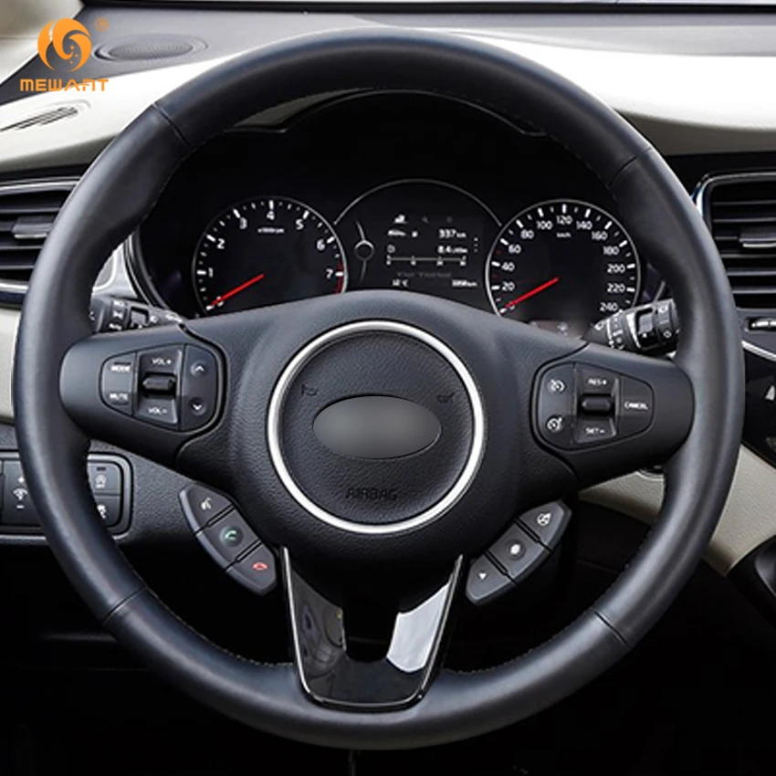 MEWANT черная натуральная кожа фотосессия для Kia Carens 2012 2013 аксессуары интерьера