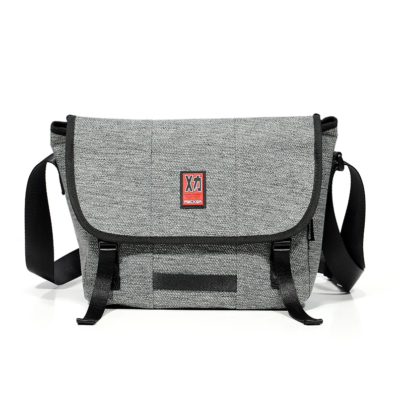 

Mens Gray Crossbody Messenger Bag Canvas School Bag Leisure Sports Commuter Bag Shoulder Bag Outdoor Travel Backpack Cycling Bag