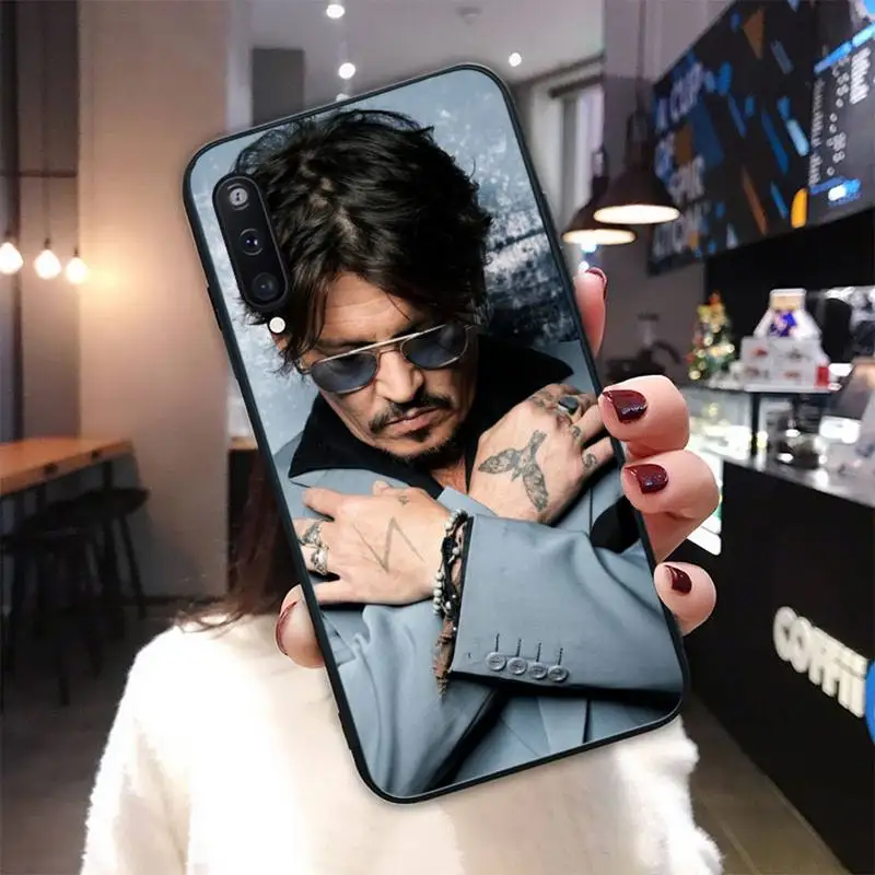 Yinuoda Johnny Deep black soft phone case cover for Samsung galaxy M 30S A6 A7 2017 2018 A10 A20 E A30S A40 A50 A70 A80 funda | Мобильные
