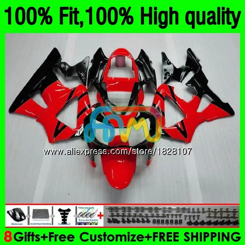 

OEM For HONDA CBR900RR CBR Red black hot 929RR 929 900 RR CC 900RR 00 01 107BS.4 CBR900 RR CBR929 RR CBR929RR 2000 2001 Fairing