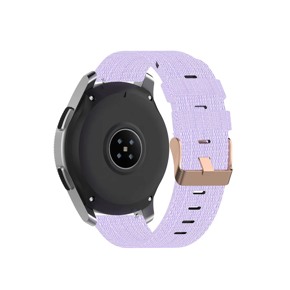18 20 мм 22 мм холщовый нейлоновый ремешок для часов для samsung Galaxy Watch 42 мм 46 мм Active2 huawei Watch GT2 Amazfit GTR браслет