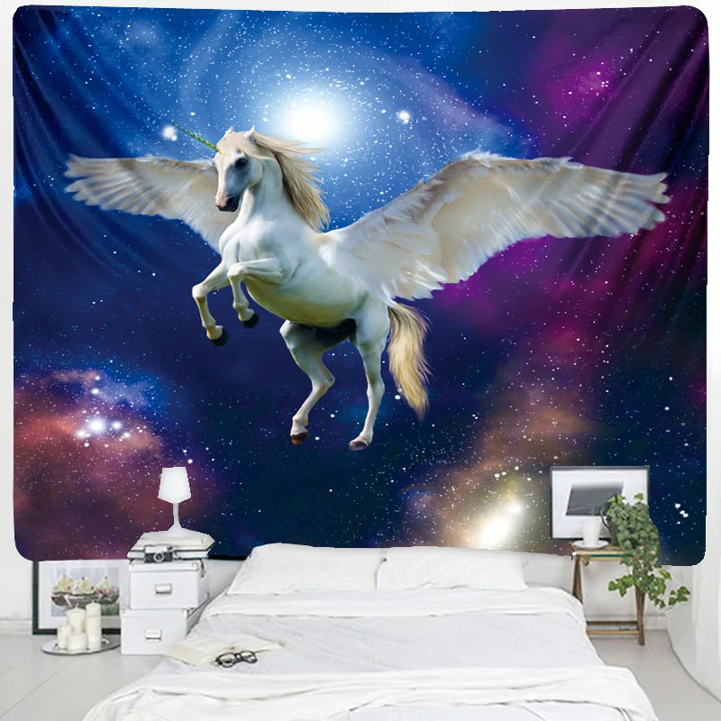 

Pegasus Animal tapestry wall boho Horses Canvas Painting Wall Art Pictures For Living Room Modern Abstract Art Prints Posters