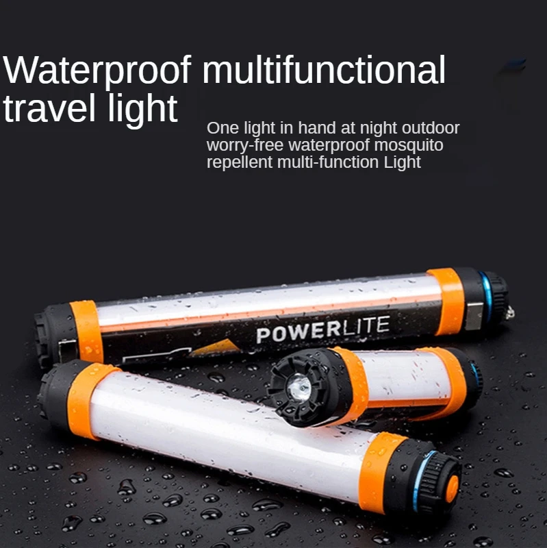 

Outdoor Camping Lamp LED Rechargeable Camping Lamp Multi-functional Convenient Emergency Light Waterproof Flashlight Tent