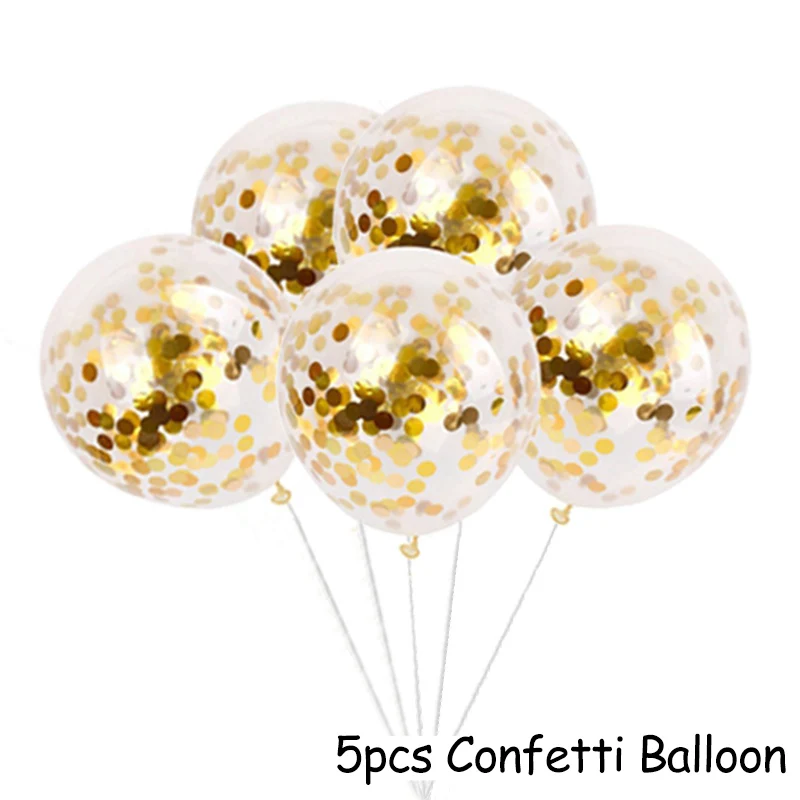 5pcs Balloons Фоторамка с новогодним декором воздушные шары из фольги новогодние Вечерние Декорации шариковые шары с цифрами - Цвет: 5pcs Balloons