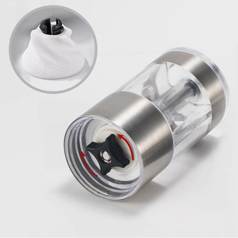 Мини ручная керамическая кофемолка из нержавеющей стали регулируемая кофейная