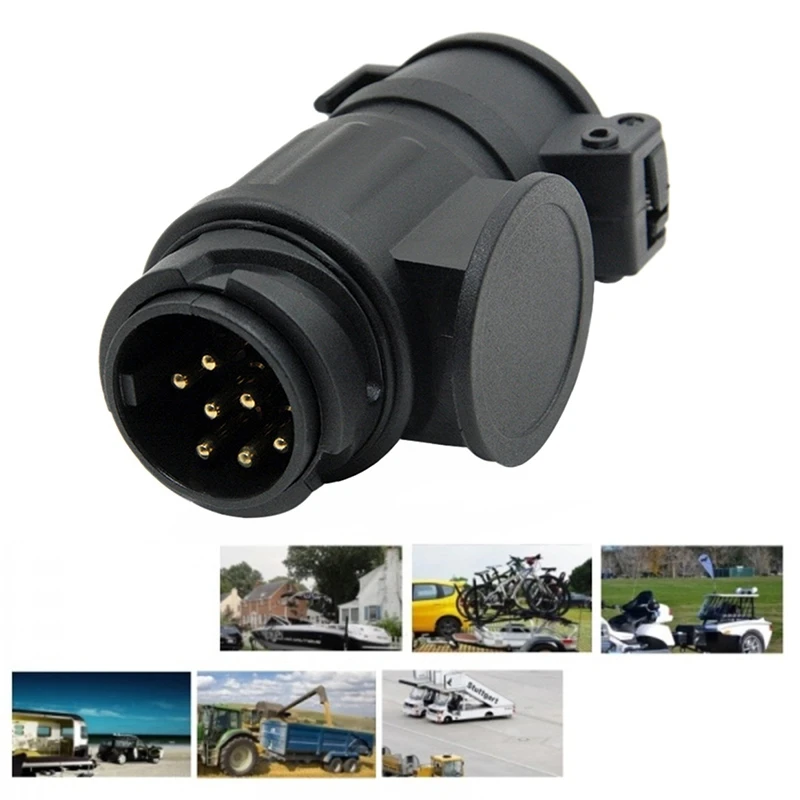 

Trailer Adapter Plug 13-Pin to 7-Pin Towing Trailer Adapter Connector Trailer Adapter for Trailer RV Boat Car EU Plug