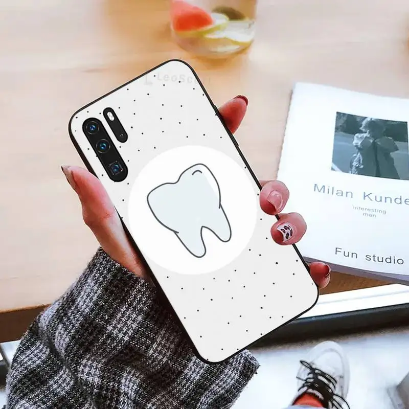 

Cute Wisdom Teeth Tooth Phone Case For Huawei honor Mate mate P 10 9X 10i 20 30 40 y7 pro p smart 2019 lite