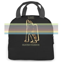 t rex electric warrior mens black women men portable insulated lunch bag adult