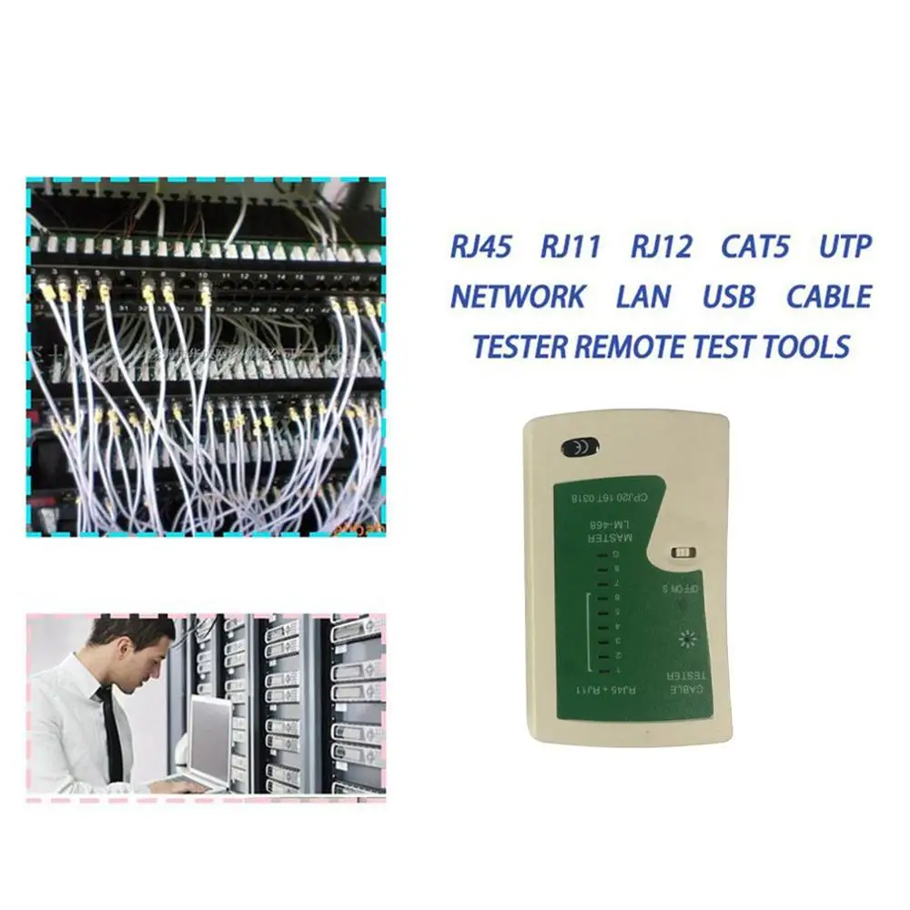 Кабельный тестер RJ11 RJ12 CAT5 UTP RJ45 | Компьютеры и офис