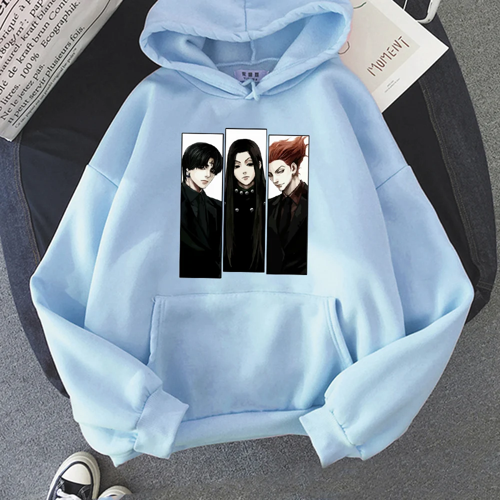 Толстовка мужская с капюшоном в стиле японского аниме хисока | Женская одежда