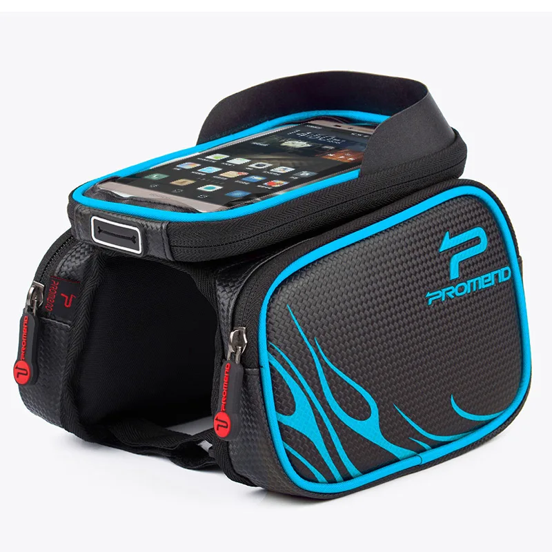 

PROMEND bicycle front beam saddle bag E36 upper tube rainproof touch screen mobile phone bag mountain bike storage bag