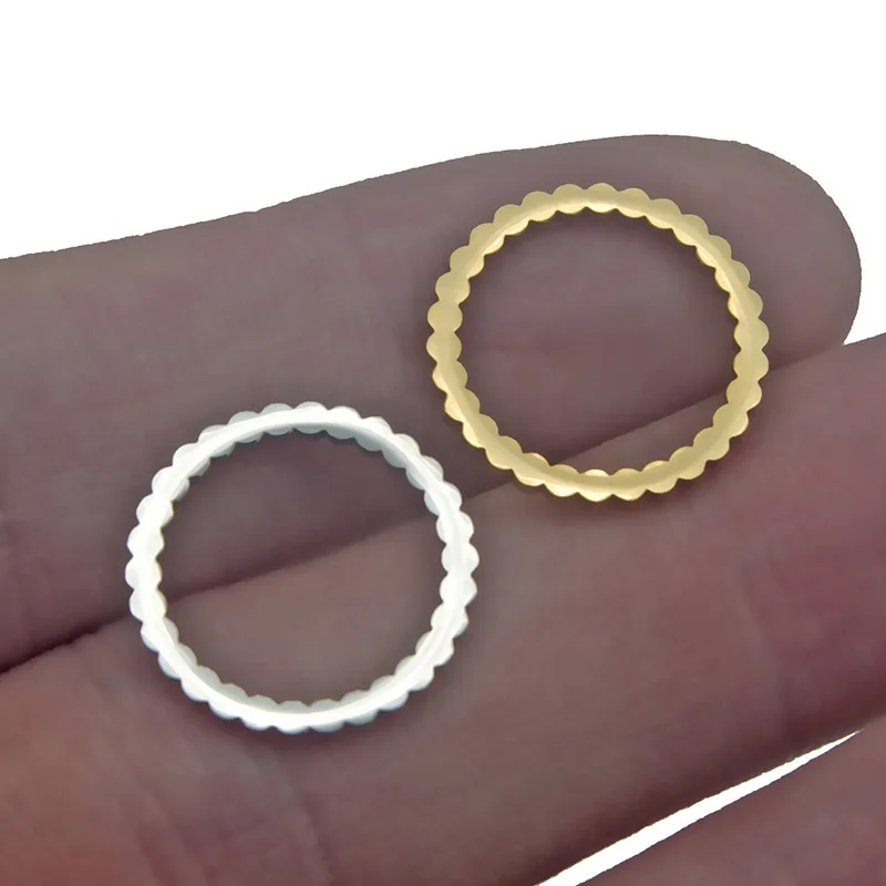 Кольцо-соединитель для сережек из нержавеющей стали 15 мм 5 шт. | Украшения и