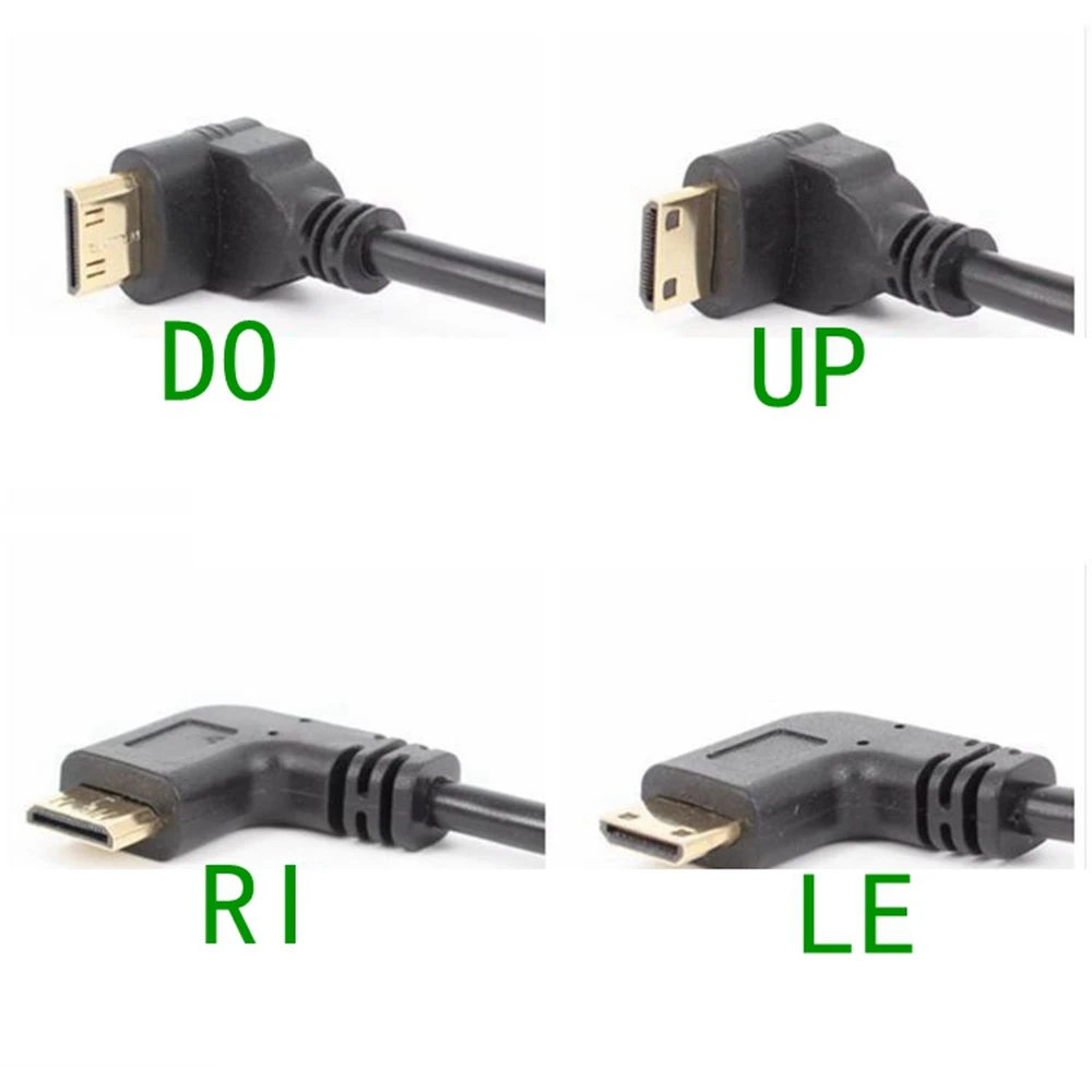Фото OBEN/Unten/Links/Rechts Mini HD-kompatibel zu HD-kabel Stecker auf Buchse Converter Adapter m-F Verlängerung Adapter Stecker №4