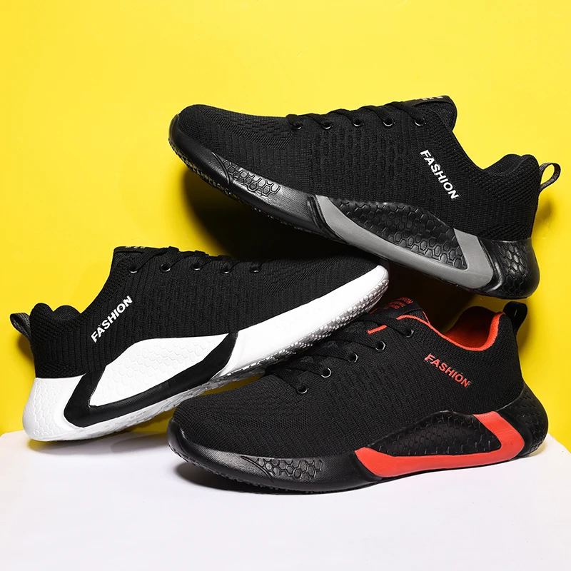 UEXIA модные весенне-осенние мужские повседневные туфли на шнуровке сетчатые