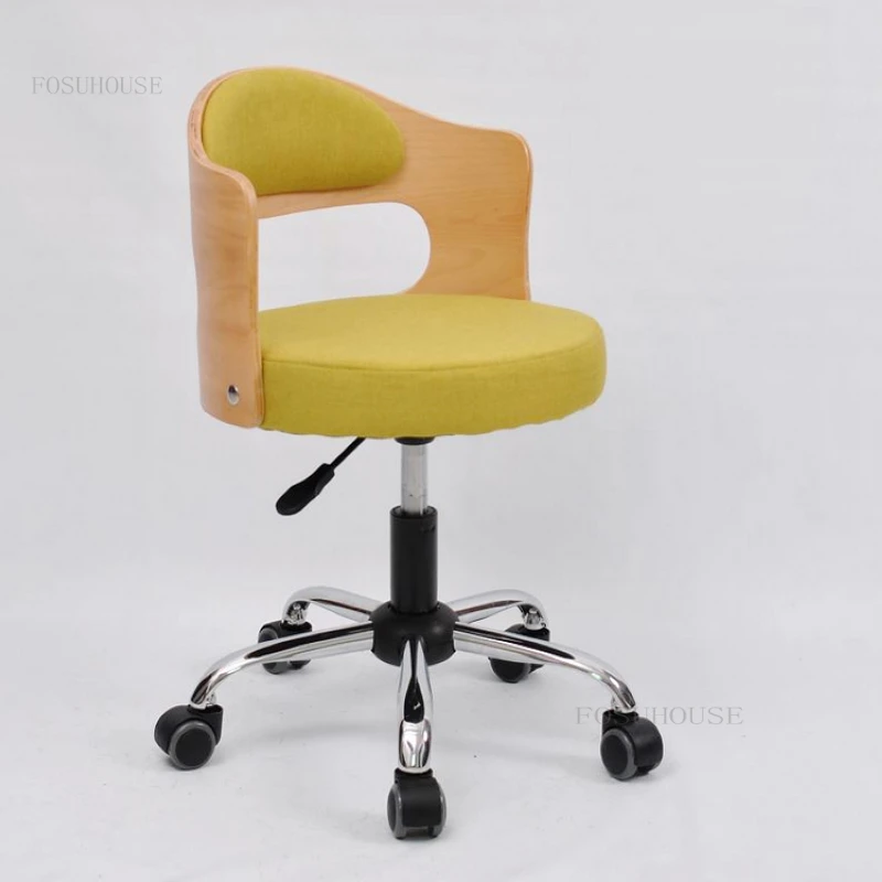 Современные Простые поворотные офисные стулья для маленькой квартиры стол из