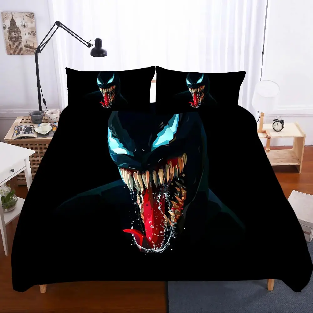 Домашний текстиль постельное белье Venom Ropa De Cama свадебный подарок Sabanas 3d комплект постельного белья королевского размера Lencol Cama Casal Cat постельное белье поплин