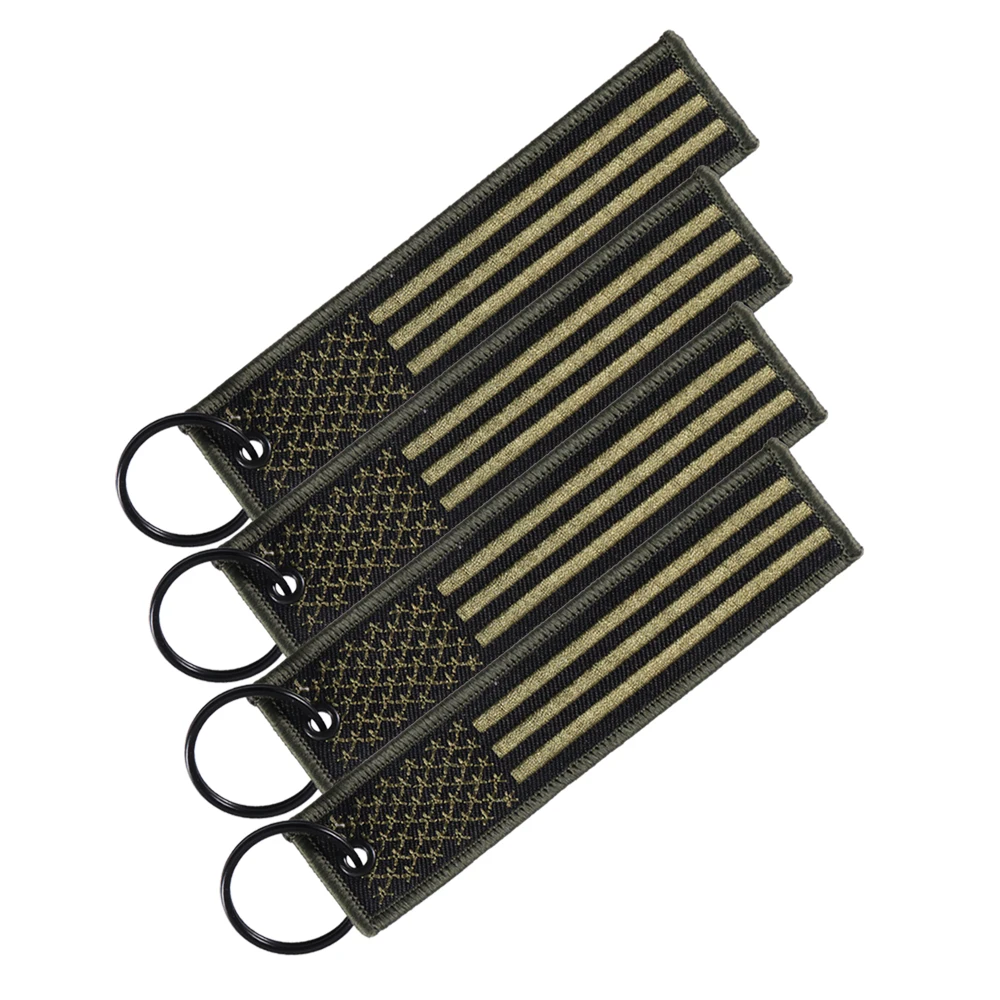 3 шт./партия US брелок для ключей флаг ремешок с кольцом EDC мотоциклов скутеров