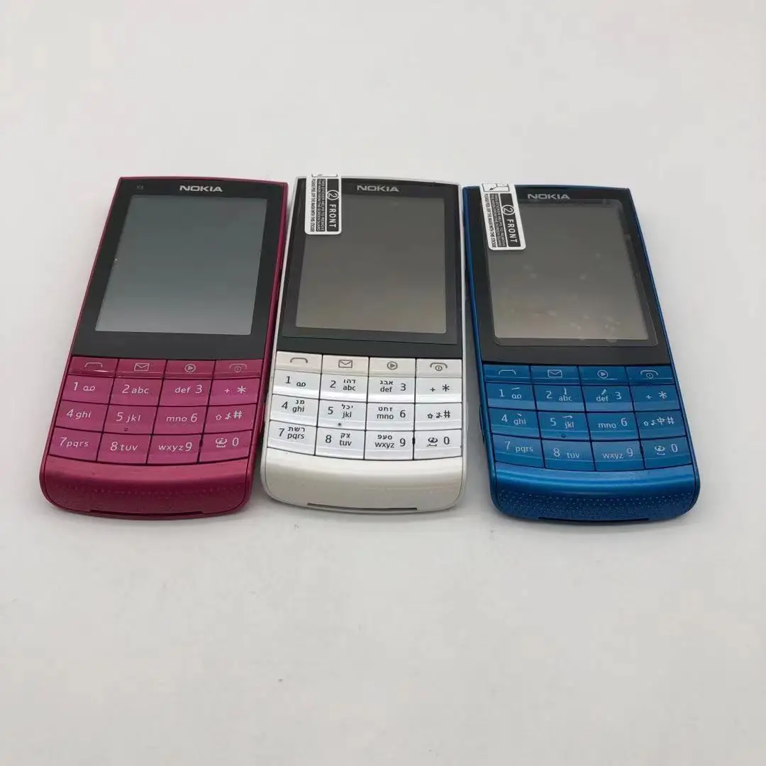 nokia x3 02 refurbished original nokia x3 02 3g mobile phone 5 0mp with russian keyboard 5 colors in stock refurbished free global shipping