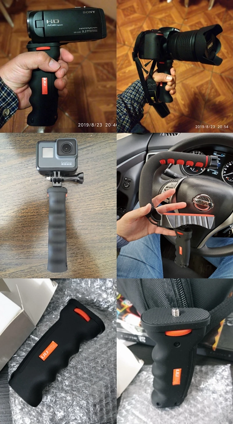 Для Gopro Hero/Mirrorless/DSLR камера ручка хвостовик стабилизатор 1/4 винт анти-шок ручной захват аксессуары для фотографии