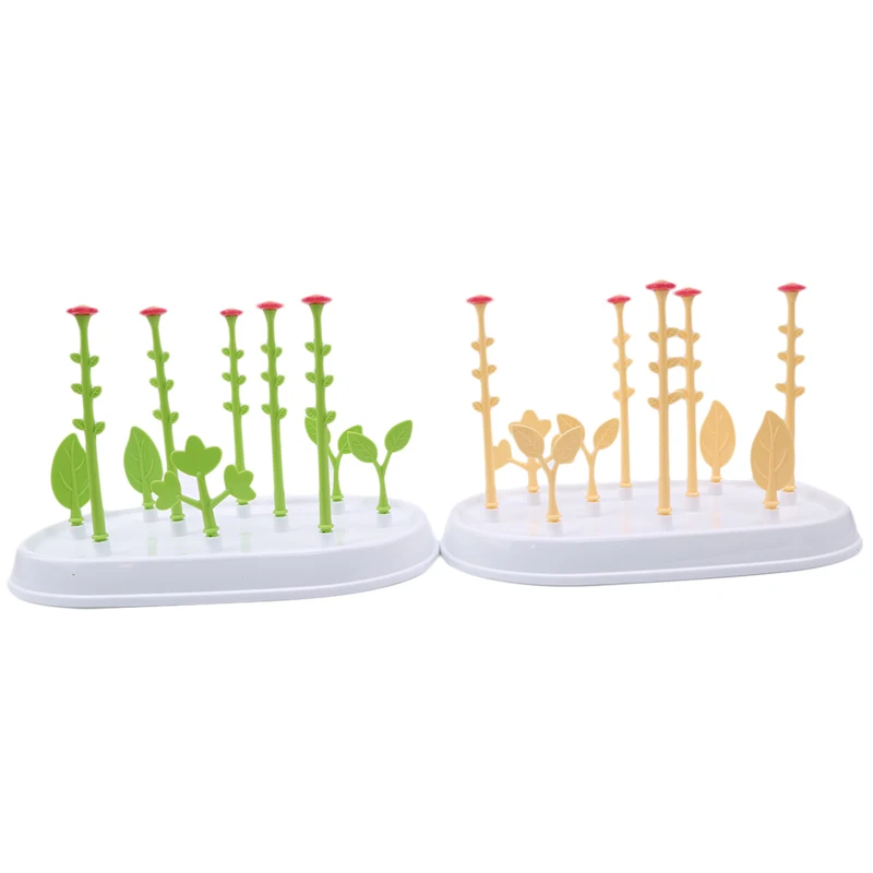 

Bottle Dry Rack Baby Bottle Drain Drying Racks Blue Purple Baby Bottle Cleaning Dryer Drainer Storage Drying Rack