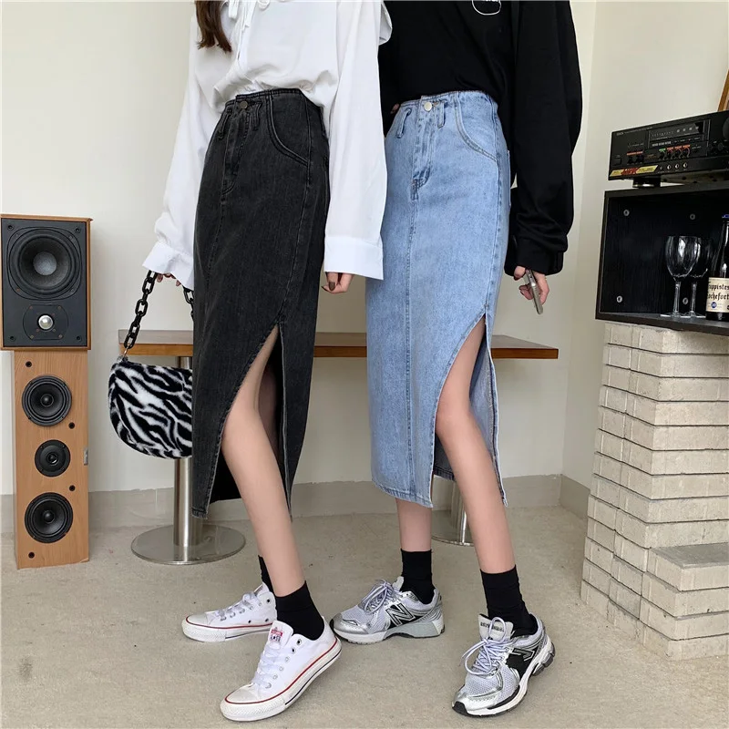 Женская длинная юбка средней длины весна-лето-осень 2021 г. | одежда