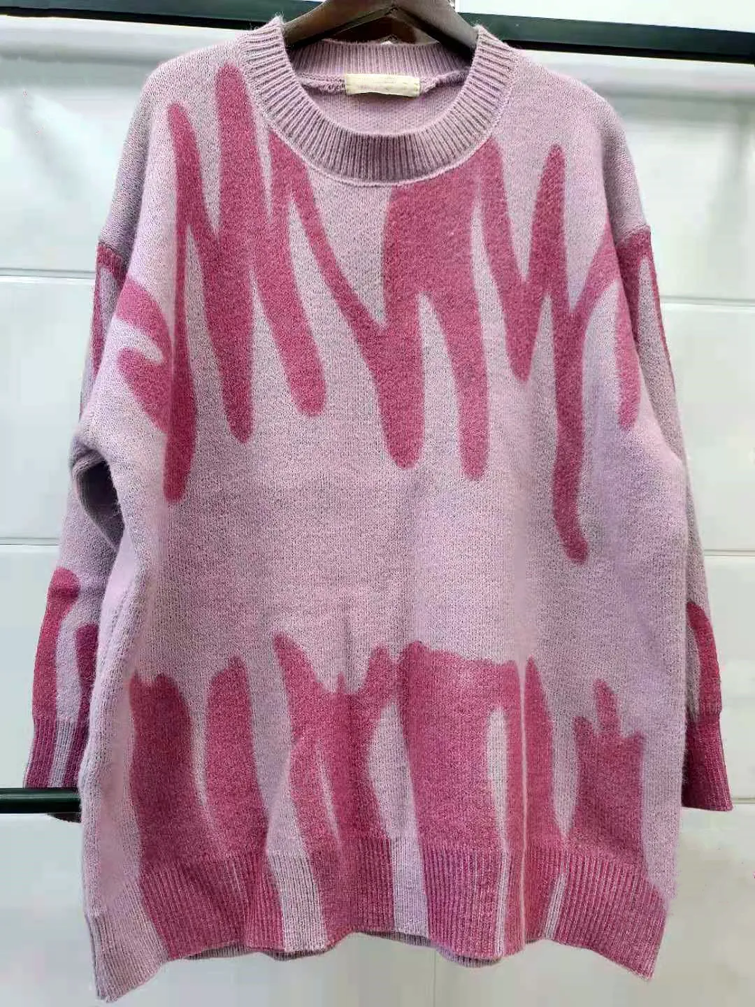 

Spring and Autumn Period The New Easing Show Thin Female Tie-Dye Knit Female Printed Sweaters