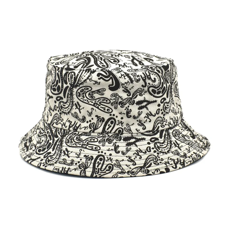 Fisherman Hat Creative Letter Y Floral Hip Hop Women Bob Panama Caps Hunting Cap Bucket Hats Outdoor Basin Cap