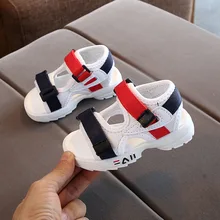 2020 summer new children's sandals baby toddler shoes girls beach shoes soft bottom non-slip boys sports sandals leisure 21-30