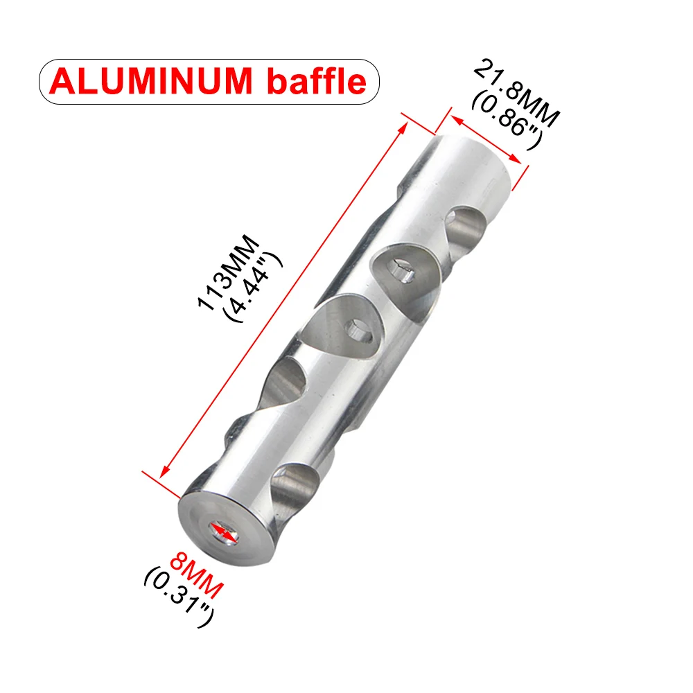 

1/2-28 5/8-24 aluminum single core fuel filter solvent trap adapter OD 1.06" L 6"