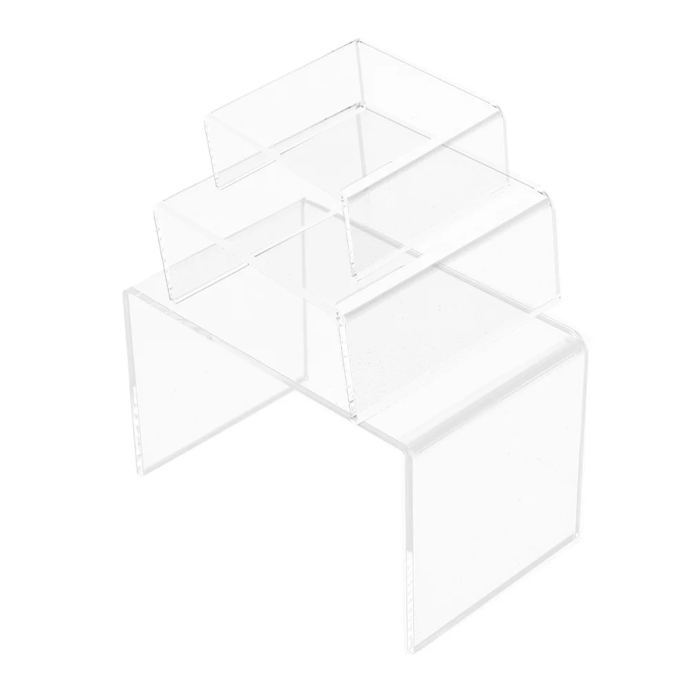 

3Pcs Acrylic Display Stand Clear Cake Stands Jewelry Rack for Home Store