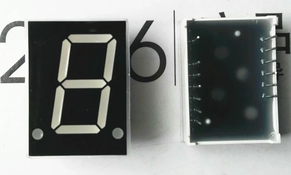 ЖК-дисплей 0 8 дюйма 7-сегментный красный/синий/зеленый/белый светодиодный дисплей