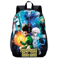anime hunterxhunter girl boy school bagpack large travel backpack canvas school bags teenager anime bookbag
