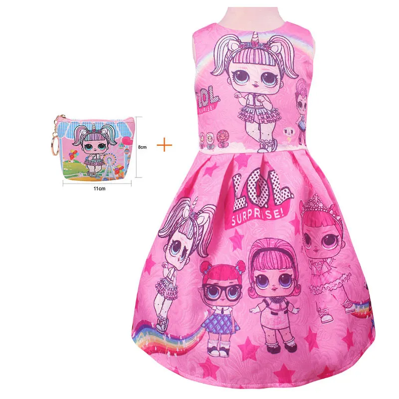 Новое модное Забавное платье без рукавов с рисунком сюрприз для детей