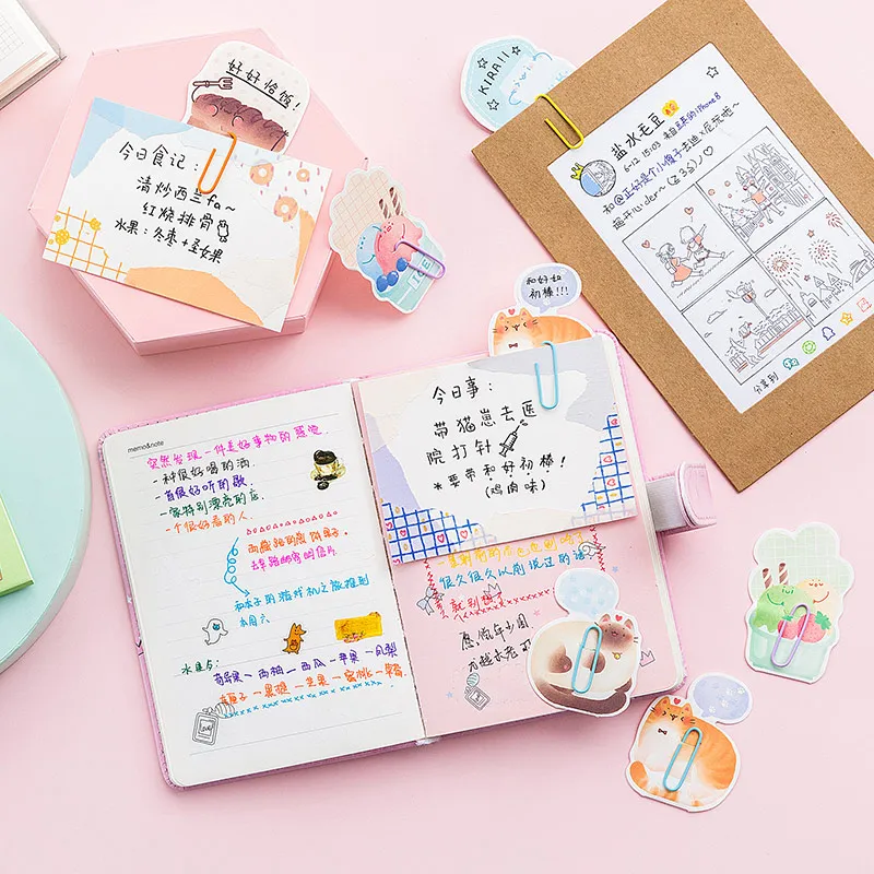 6 компл./лот удобный зажим для бумаги серии декоративные планировщик бумажный