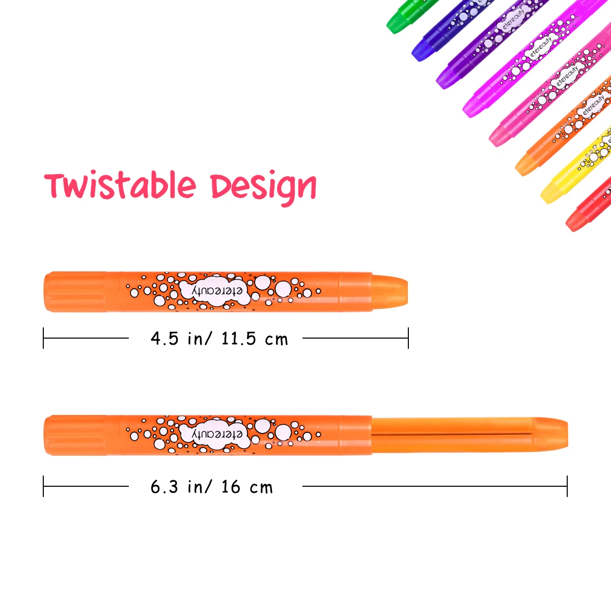 Набор мелков для волос 8 цветов нетоксичные моющиеся временная краска Радужный