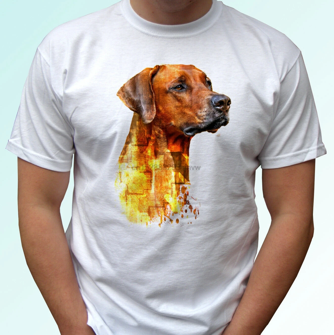 

Rhodesian Ridgeback white t shirt tee lion dog top - mens womens kids baby sizes