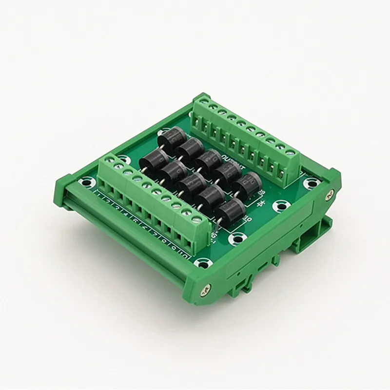 Диодная Защитная Клеммная колодка 6A10 6A/1000V для монтажа на DIN рейке|Клеммные
