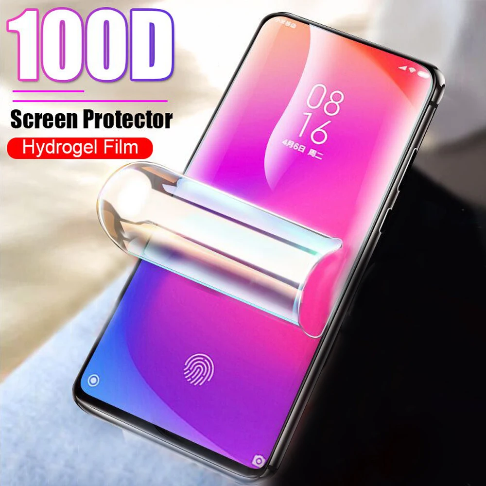 soft protective full cover for xiaomi mi play Poco C3 X3 X2 M2 F2 pro Pocophone F1 hydrogel film screen protector Not Glass film