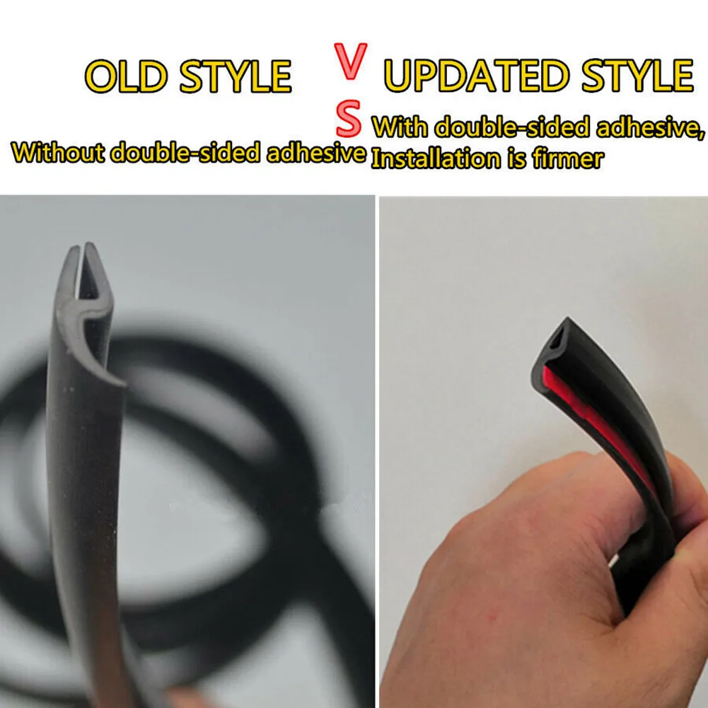 

Universal Sealed Strip Upgraded Windshield Rubber Trim Weatherstrip 1.8m