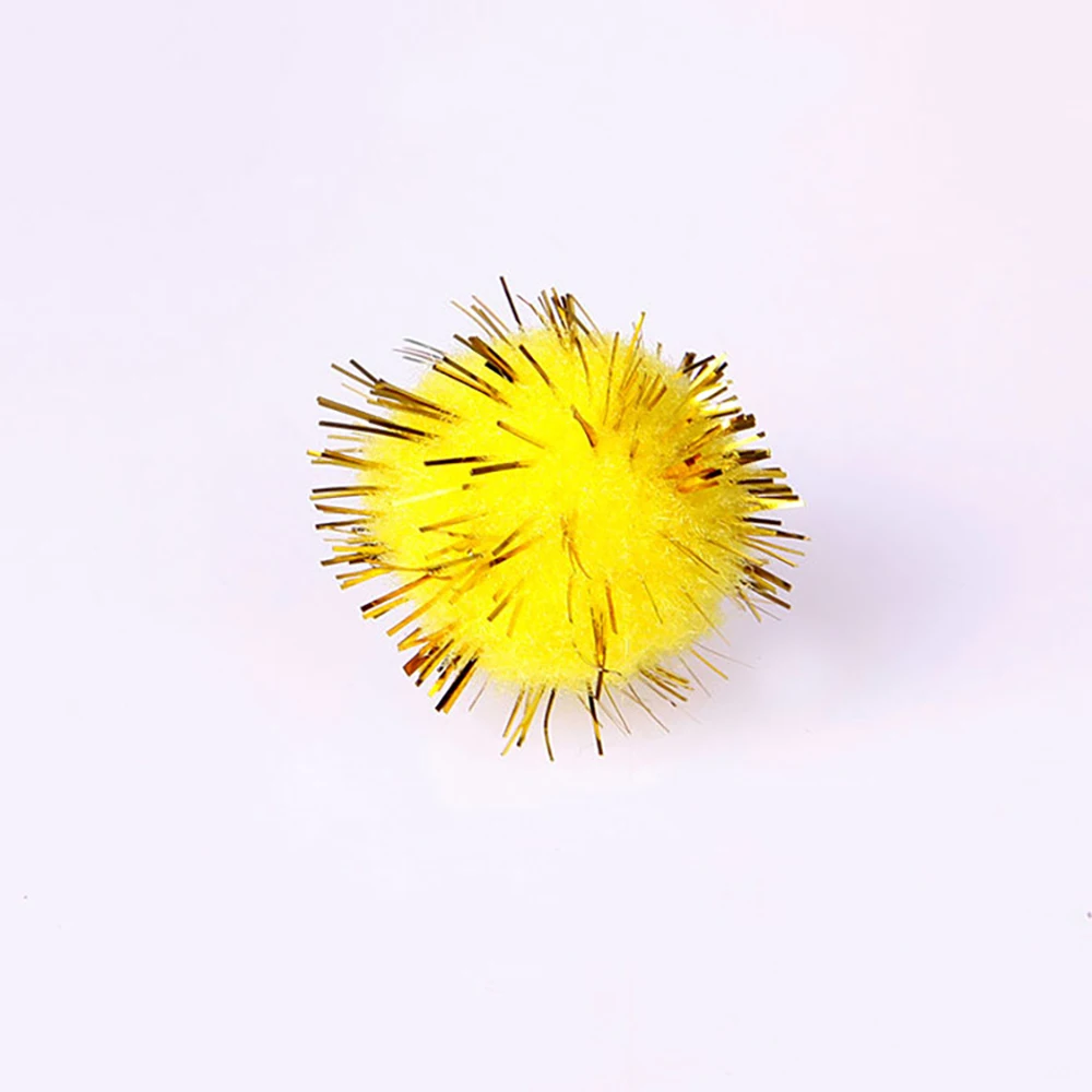 1 шт. игрушка для кошек цветная плюшевая щенков интерактивная игра жевания мяч