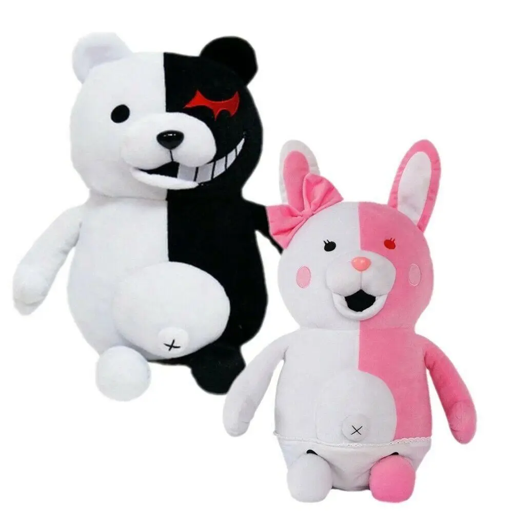 

Anime Super Danganronpa 2 Monokuma Black&White Bear Plush Toy Dangan Ronpa Monomi Stuffed Animals Doll Toys Children Xmas Gifts