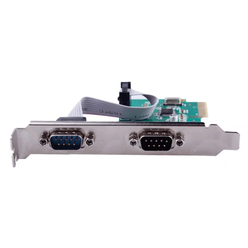 PCIe последовательная плата расширения 2 порта RS232 Com последовательный порт PCI Express
