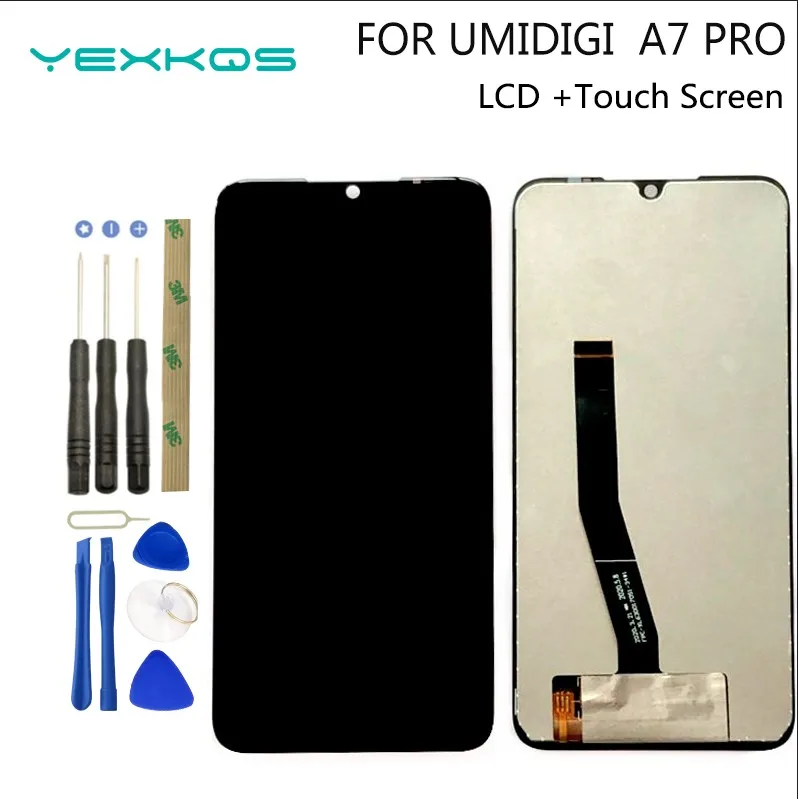 6 3 дюймов UMIDIGI A7 PRO ЖК-дисплей + кодирующий преобразователь сенсорного экрана в
