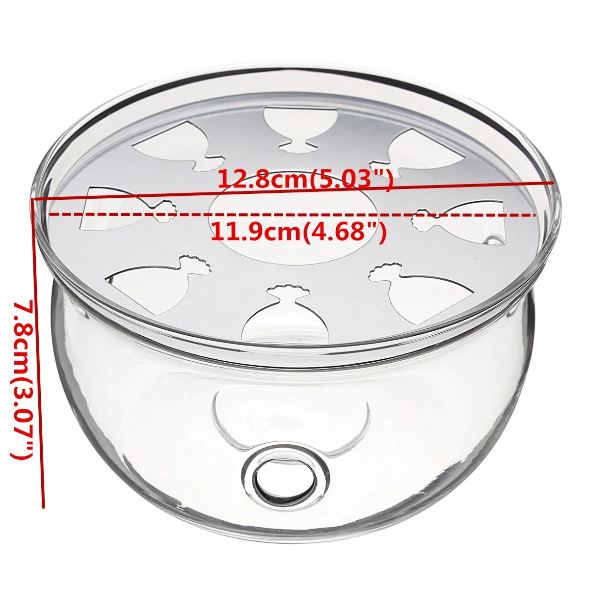 1 шт. портативный прозрачный подсвечник для чайника кофе воды чая стеклянный